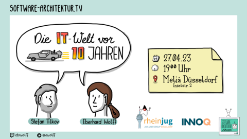 Folge 162 -  Die IT-Welt vor 10 Jahren mit Stefan Tilkov und Eberhard Wolff - live von der RheinJUG