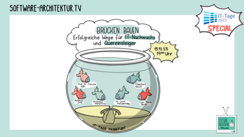 Folge 192 - Fishbowl - Brücken bauen - Erfolgreiche Wege für IT-Nachwuchs und Quereinsteiger (IT-Tage)