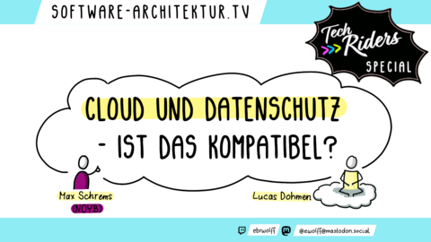 Folge 320 - Max Schrems: Cloud und Datenschutz - ist das kompatibel? (TechRidersSummit Special)